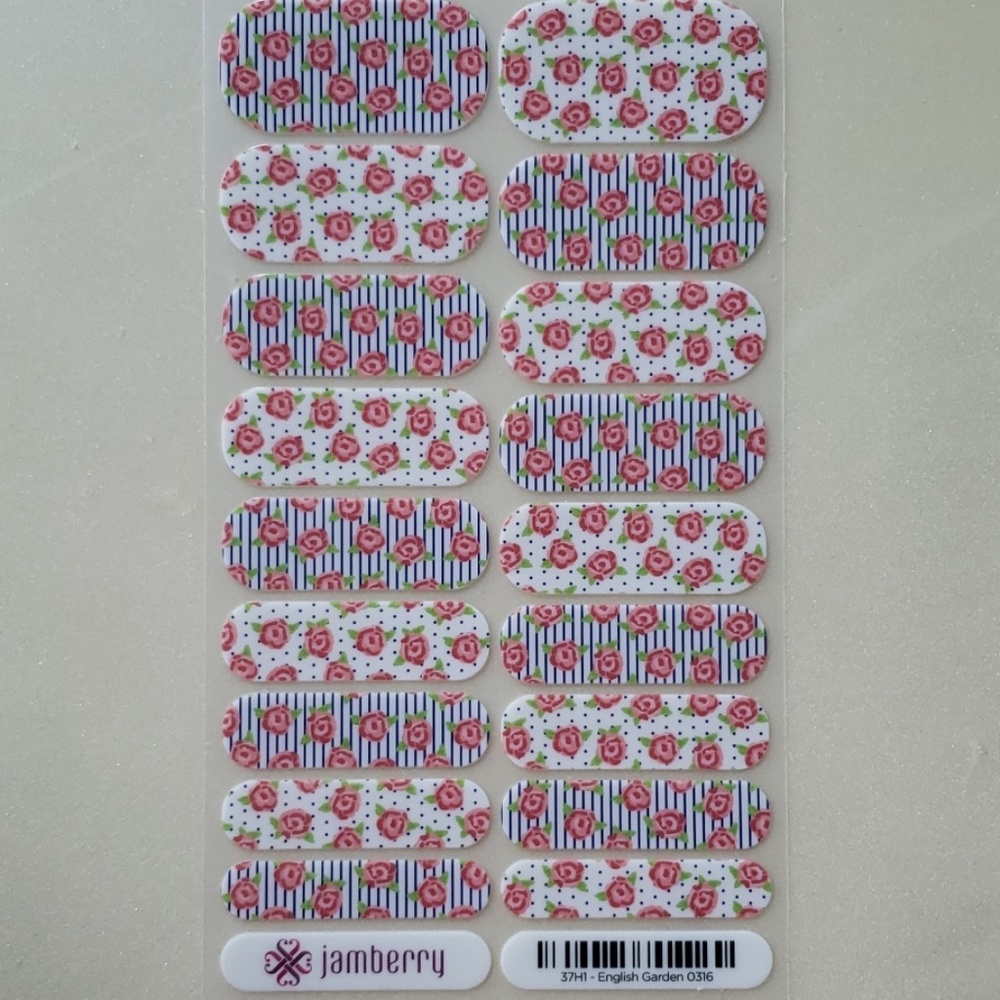 Jamberry English Garden nail wraps